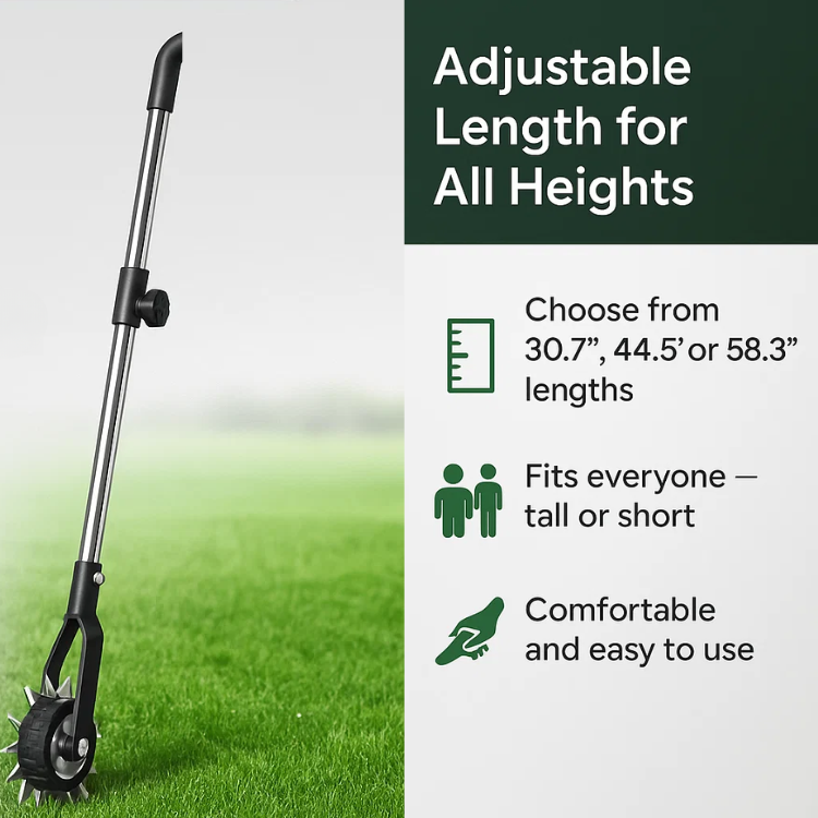 Lawn Edger | Adjustable Length, Ergonomic Design & Ideal for Homeowners and Garden Enthusiasts