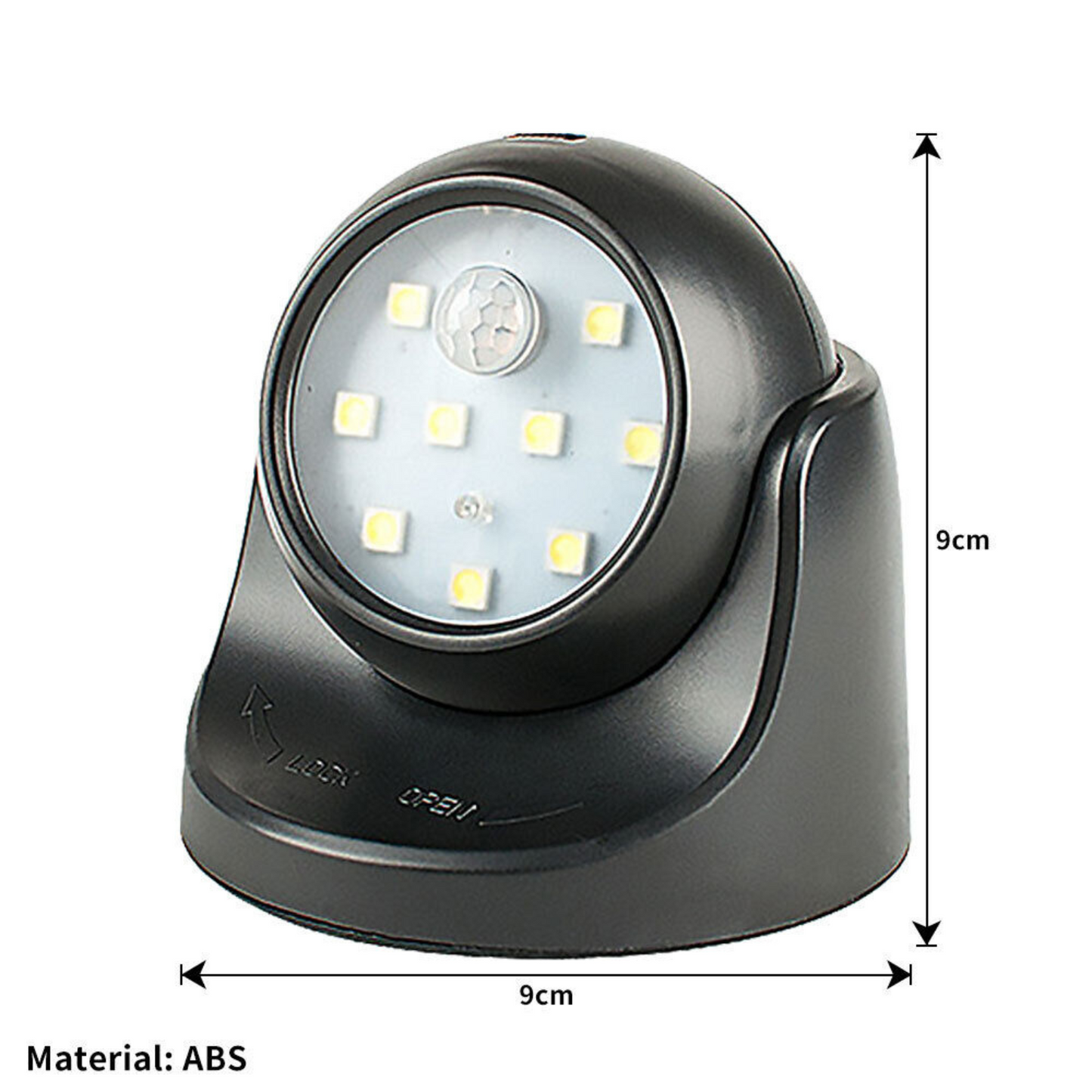 Wireless Battery Powered External Security Lights – Motion Sensor LED Spotlight for Home, Garden, and Wall Illumination