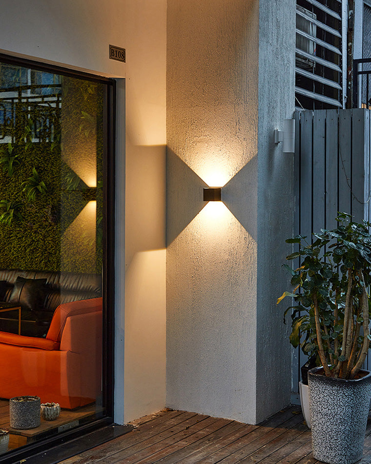 LED Outdoor Up Down Wall Light | Waterproof Metal Fixture for Patio. Garden & Entryway Illumination