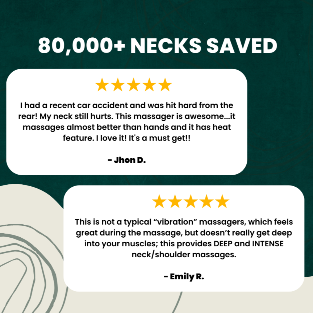 Neck Heating Pad & Massager | Neck and Shoulder Heat for Muscle Relaxation | Adjustable Settings for Stress Relief | Targeted Neck Pain and Relaxation