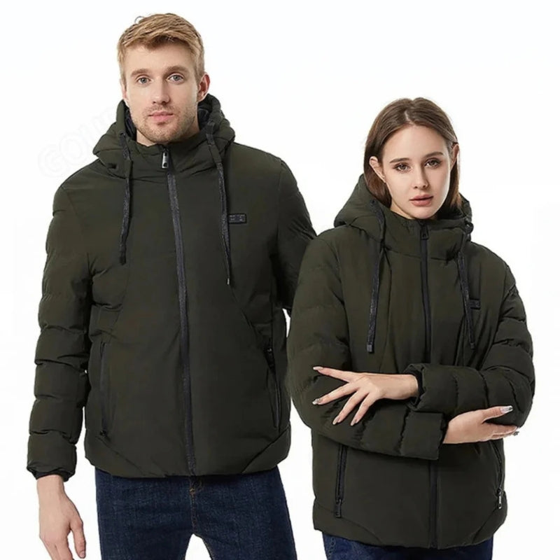Heated Puffer Jacket – Rechargeable Heated Jackets with Battery Pack, Best Heated Winter Coat for Men & Women UK