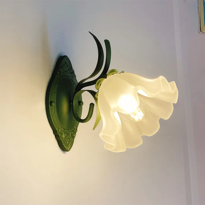 LED Lily of the Valley Flower Wall Lamp - Decorative Floral Light Fixture for Living Room & Bedroom Decor