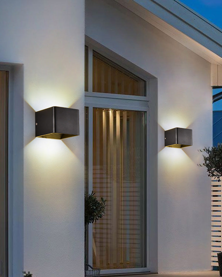 LED Outdoor Up Down Wall Light | Waterproof Metal Fixture for Patio. Garden & Entryway Illumination