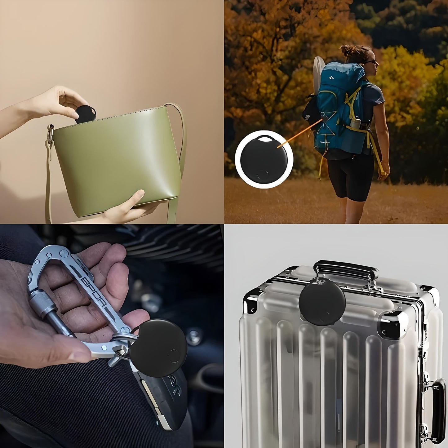 Universal Luggage Tracker | Compact, Bluetooth-Compatible & Ideal for Travel Security