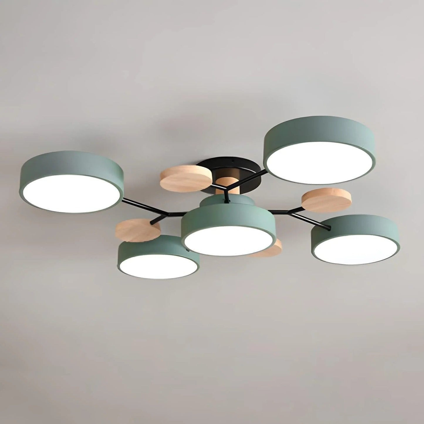 Contemporary Round Iron LED Chandelier | Energy-Efficient. Stylish Lighting for Living Rooms. Dining Areas & Entryways