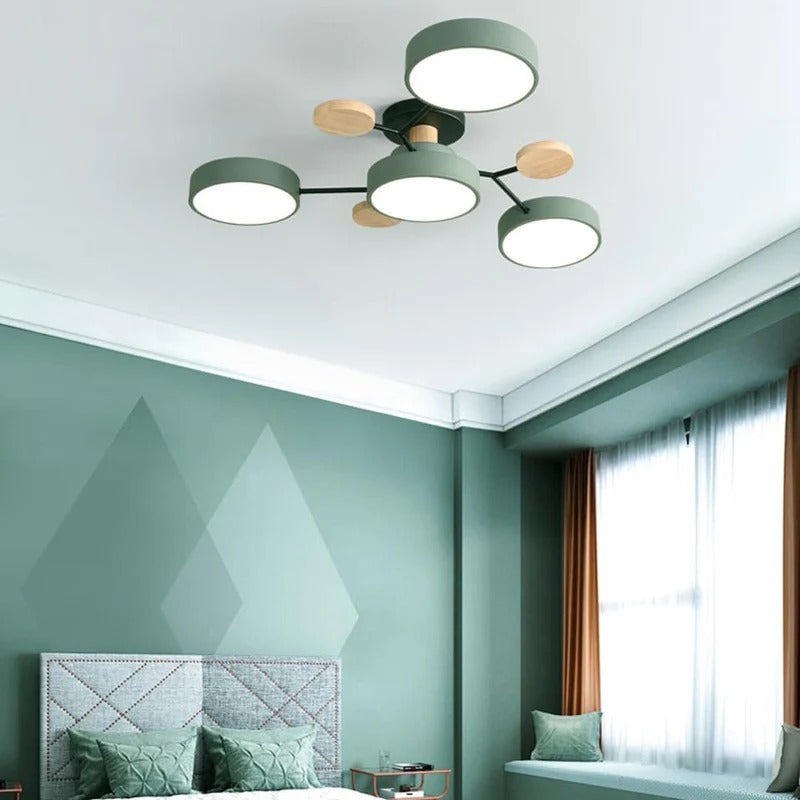 Contemporary Round Iron LED Chandelier | Energy-Efficient. Stylish Lighting for Living Rooms. Dining Areas & Entryways