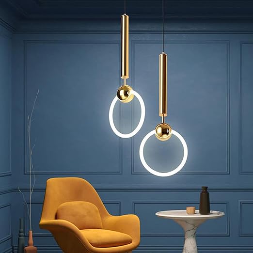 LED Pendant Light Fixture - Nordic Design with Simple Style - Ideal for Dining Room, Kitchen, and Living Room Lighting