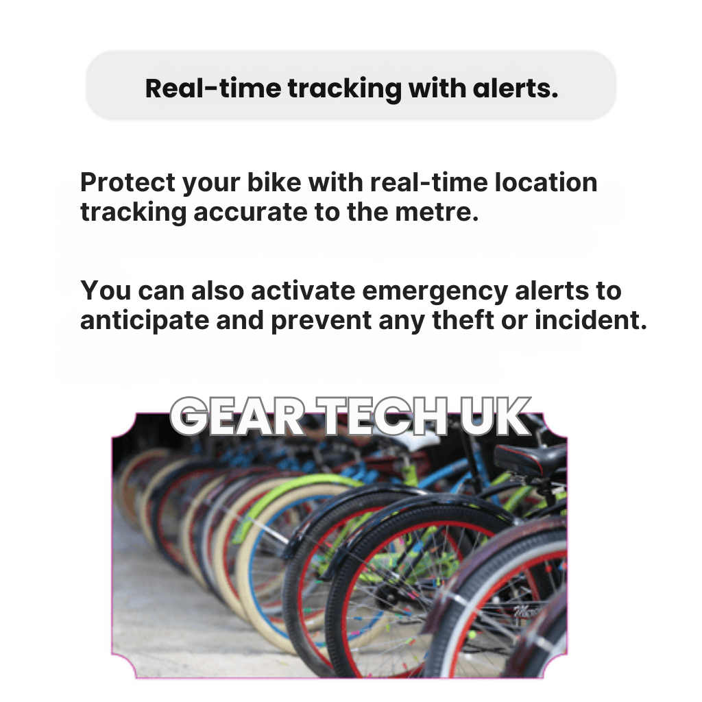 GPS Tracker for Bicycles | Real-Time Location Updates, Water-Resistant & Ideal for Personal Safety and Vehicle Tracking