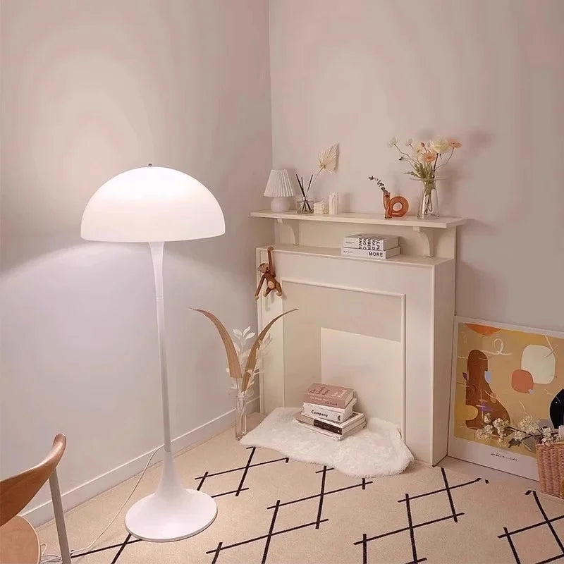 LED Mushroom Floor Lamp - Nordic Danish Design - Modern Lighting for Living Room & Bedroom