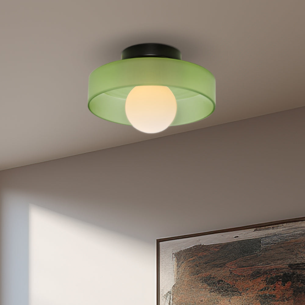 Modern Round LED Ceiling Light Fixture - Energy-Efficient Lighting for Living Room & Kitchen Spaces