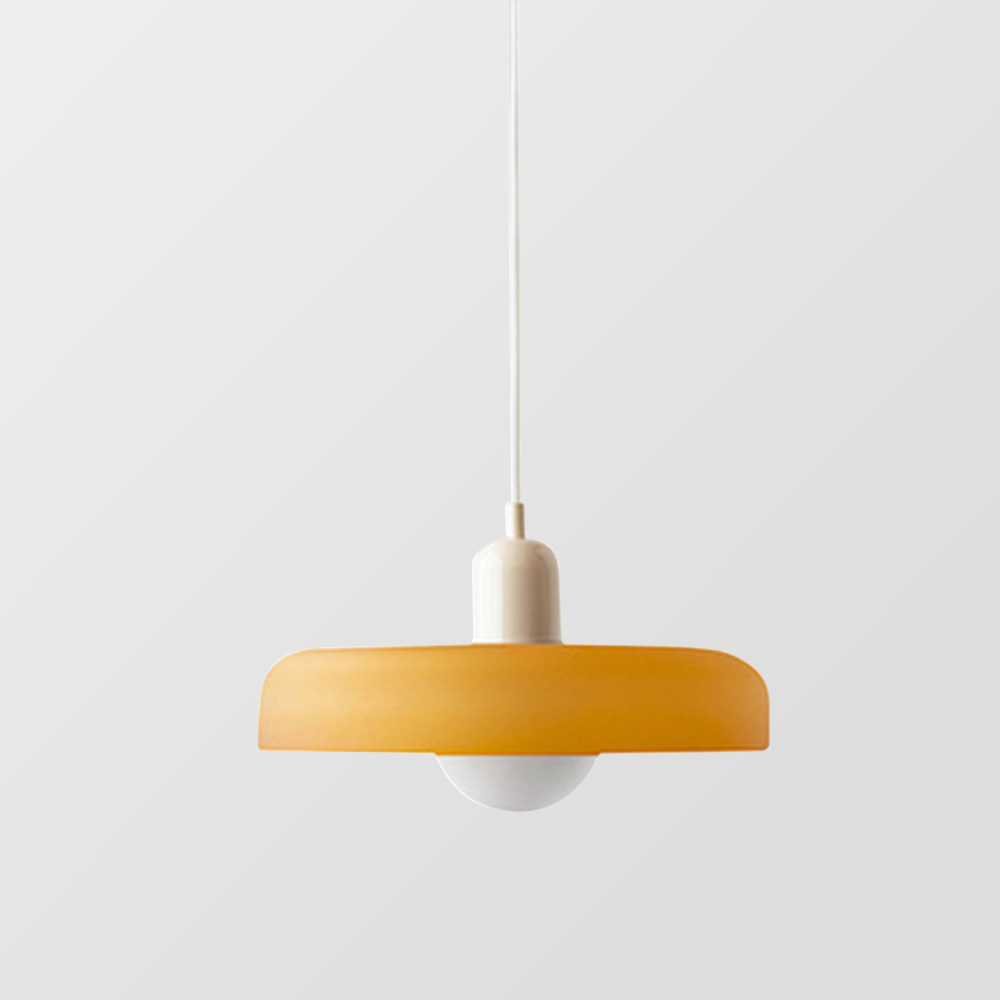 Colored Glass Bauhaus Pendant Light Fixture for Modern Home Decor & Dining Spaces