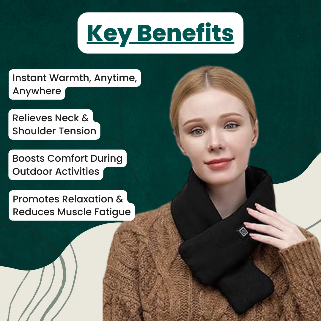 WarmFlex™ Heated Wrap for Neck | Heated Scarf for UK Winters