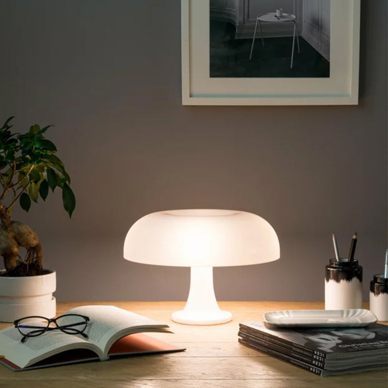 Scandinavian Mushroom Lamp – Unique Orange Table Lamp for Your Room