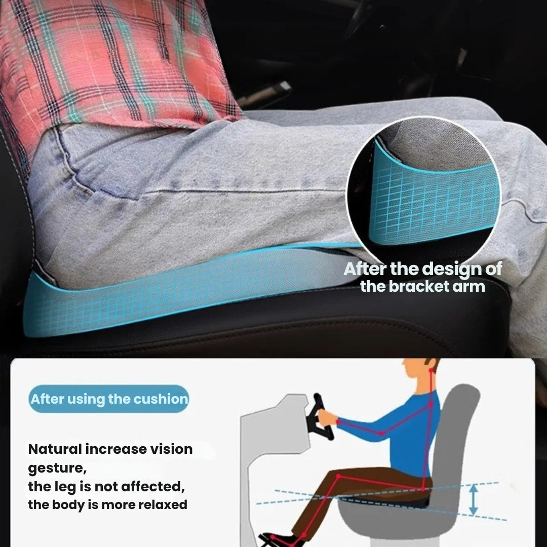 Orthopedic Car Seat Cushion – Comfortable Chair Pad with Anti-Slip Bottom for Better Support