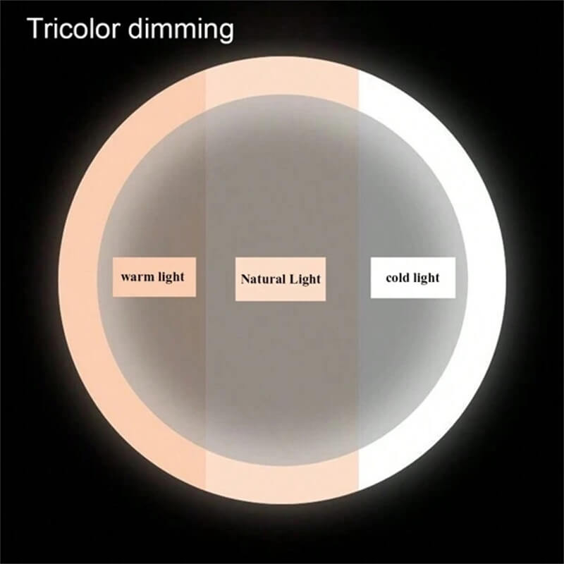 Dimmable LED Makeup Mirror | 360° Rotation. Touch Control & 3 Light Modes for Perfect Makeup Application
