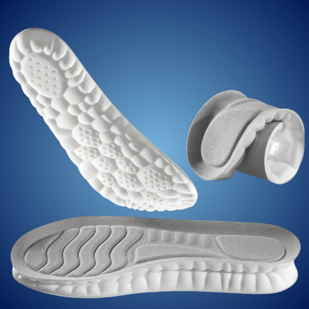 Orthopedic Insoles for Foot Pain Relief | 4D Shock Absorption, Heel Pain Relief & Posture Support for All-Day Comfort