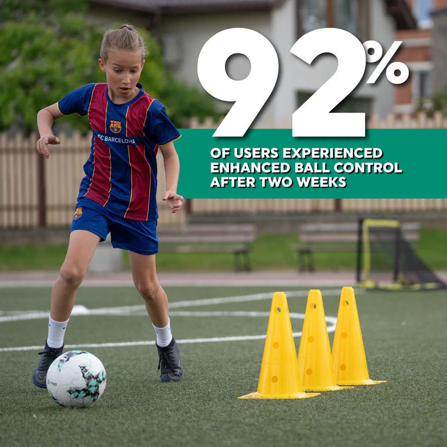 Football Pro Training Mat | Anti-Slip, 2x2m Space & Video Program for Skill Enhancement and Home Training