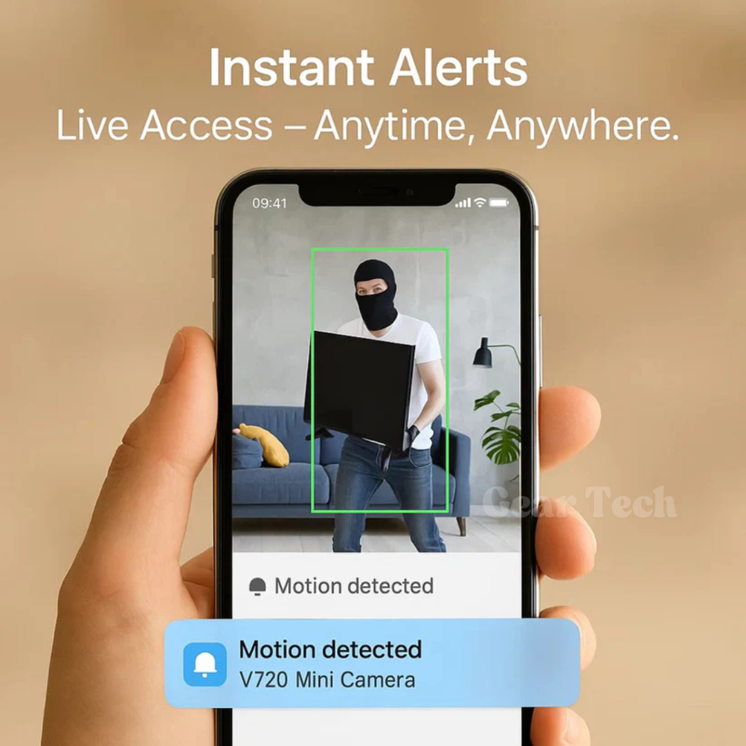 Mini Wireless Hidden Camera and Audio - Tiny Surveillance Mini Spy Cameras Wireless Nanny Monitoring