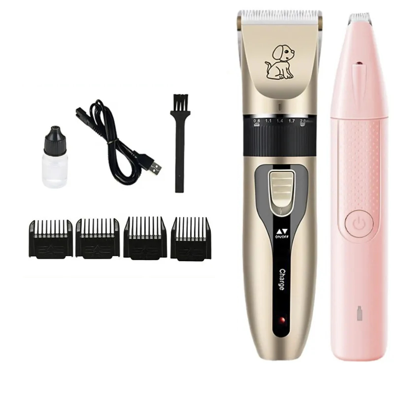 Whisper-Quiet Dog Grooming Clippers | Long-Lasting Battery & Precision Blades for Stress-Free Pet Care