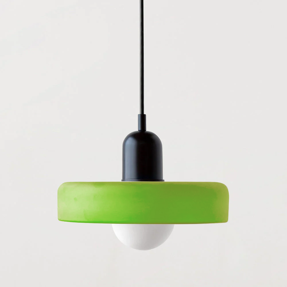 Colored Glass Bauhaus Pendant Light Fixture for Modern Home Decor & Dining Spaces