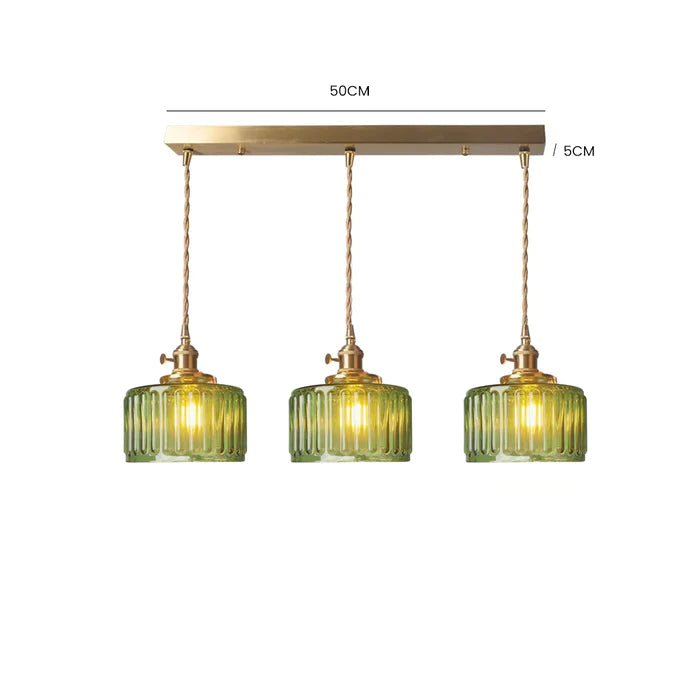 Vintage Crystal Pendant Light Fixture for Dining Room & Living Room Decor