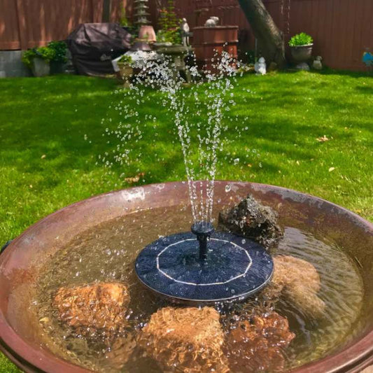 Solar-Powered Dancing Water Fountain with LED Lights for Garden, Patio, and Outdoor Decor