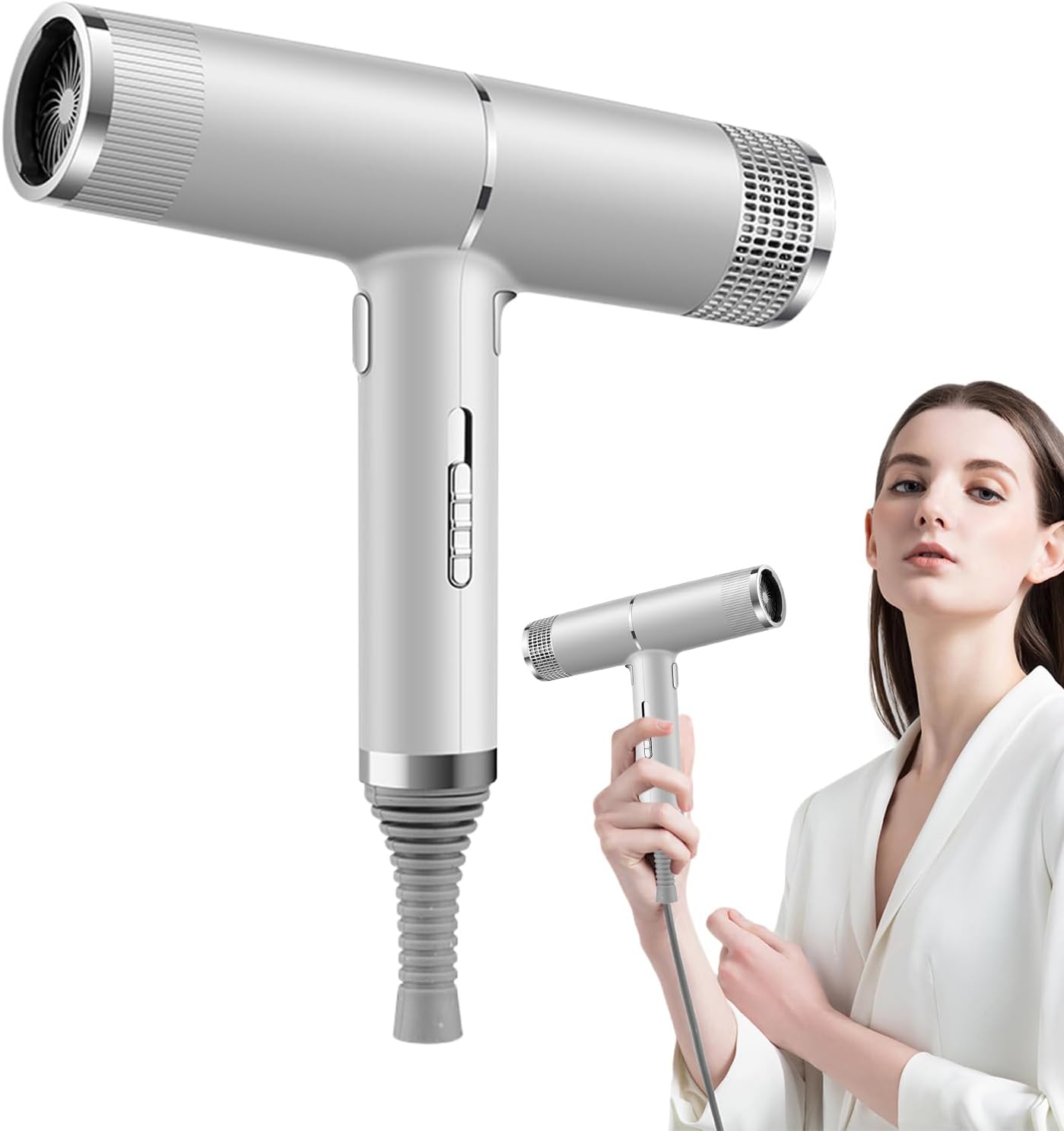 Professional Ionic Hair Dryer | 700W, Ceramic Technology & Adjustable Speeds for Frizz-Free, Shiny Hair at Home