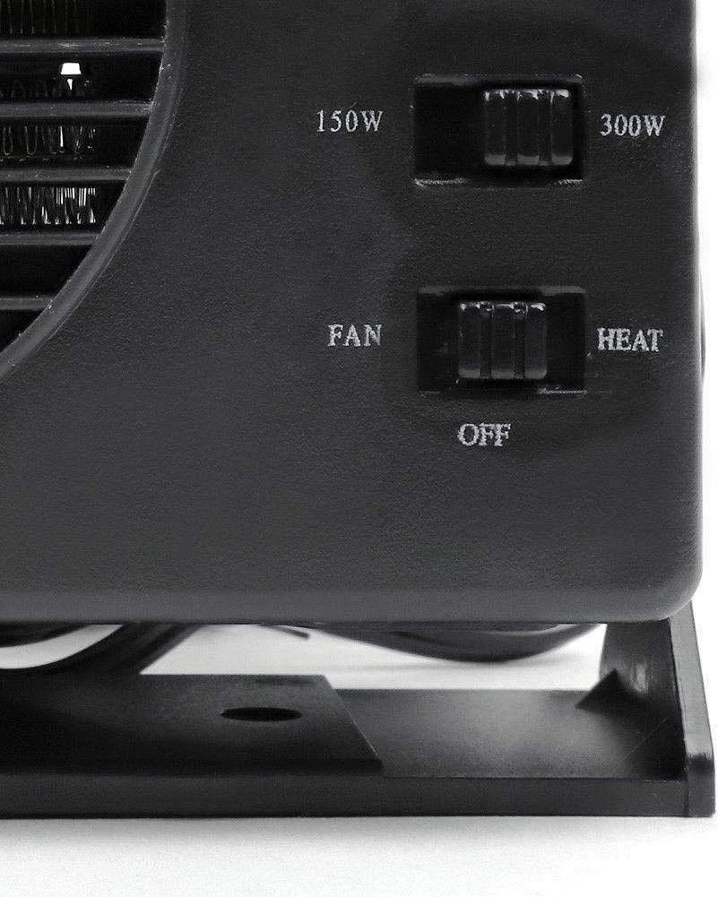 12V Ceramic Car Heater | 150W-300W Portable Fan with Automatic Thermostat for Winter Use in Vehicles