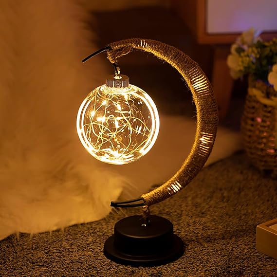 LED Lunar Lamp - Enchanted Moon Night Light for Bedroom, Nursery & Home Decor