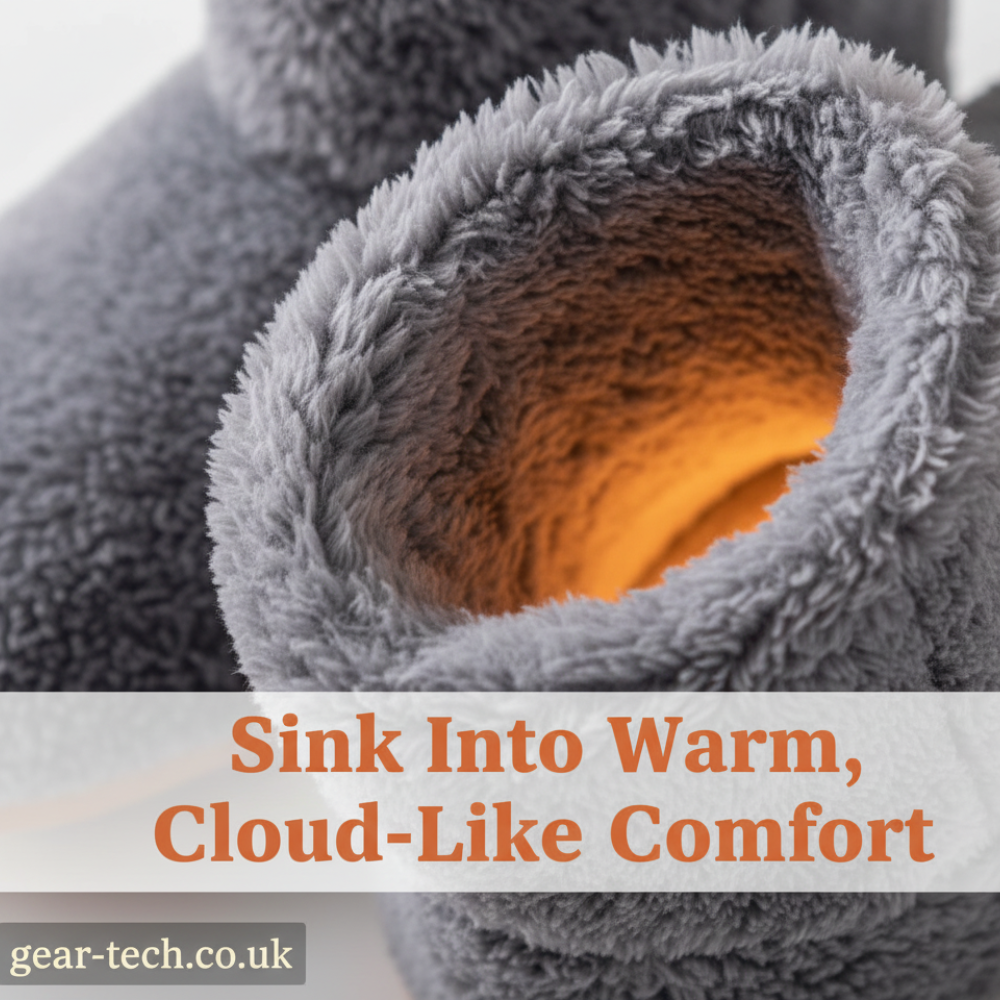 Rechargeable Heated Slippers – Electric USB Heated Shoes & Foot Warmers for Home, Indoor Comfort & Cold Feet Relief