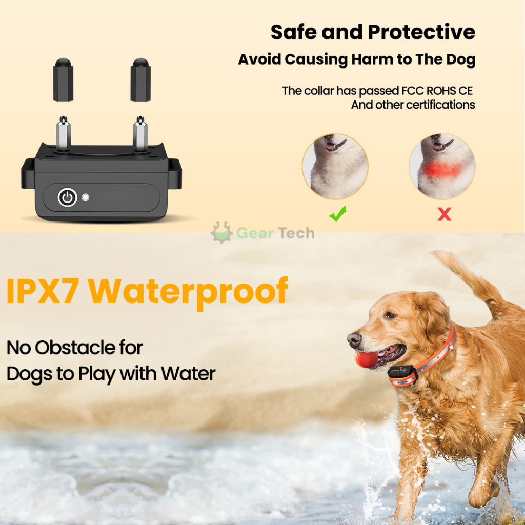 1000m Waterproof Dog Training Collar | Rechargeable, Remote Control & Adjustable for Small, Medium, and Large Dogs