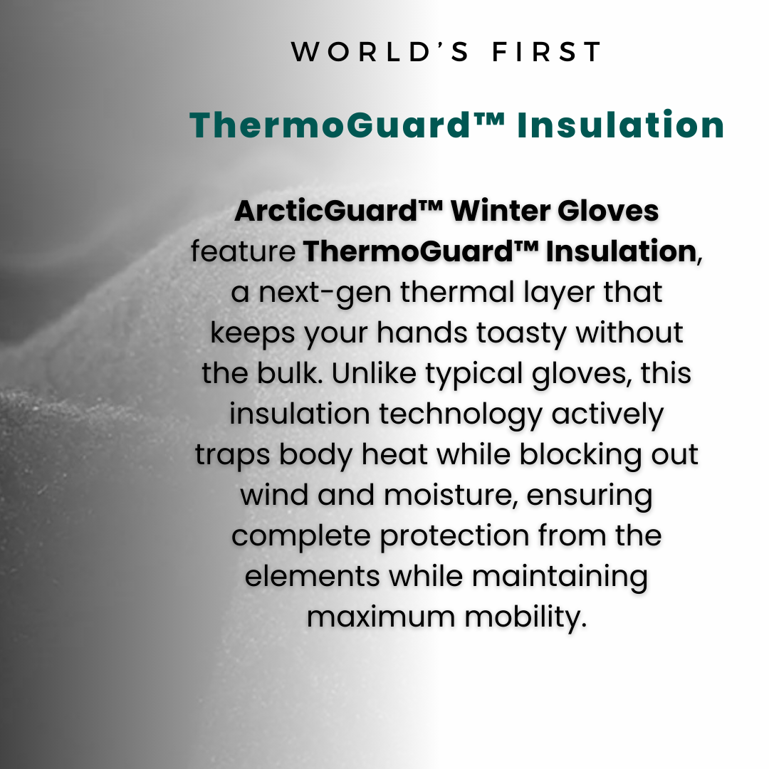 Warm Waterproof Gloves: Thermal Gloves with Touch Screen | Biking, Golf, Raynaud's, and Winter Sports