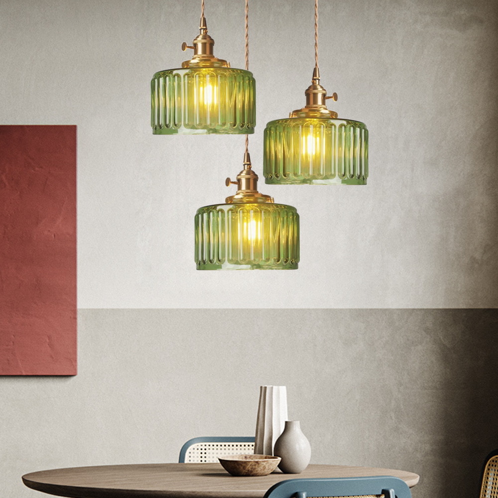 Vintage Crystal Pendant Light Fixture for Dining Room & Living Room Decor