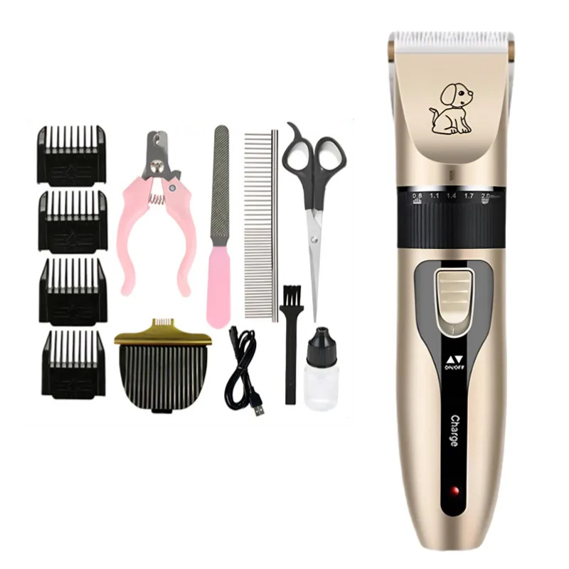 Whisper-Quiet Dog Grooming Clippers | Long-Lasting Battery & Precision Blades for Stress-Free Pet Care