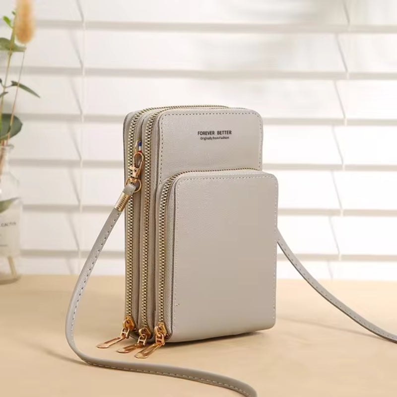 Leather Crossbody Phone Bag | Over-the-Shoulder Phone Bag