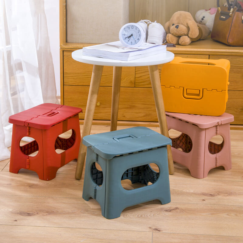 Folding Step Stool with Handle | Lightweight. Durable & Space-Saving for Kitchen. Bathroom. Office & Outdoor Use