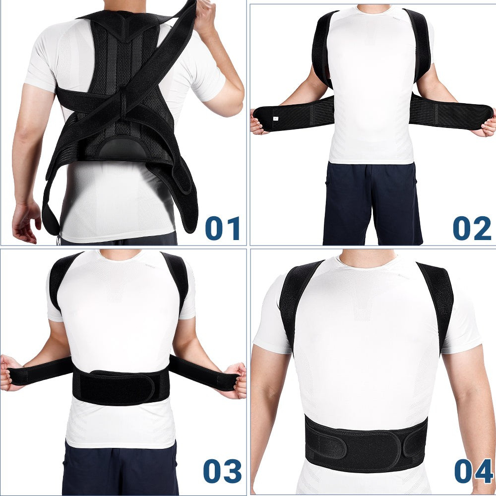 Posture Corrector Back Brace – Adjustable Lumbar Support Belt for Back Pain Relief & Spine Alignment | Unisex UK