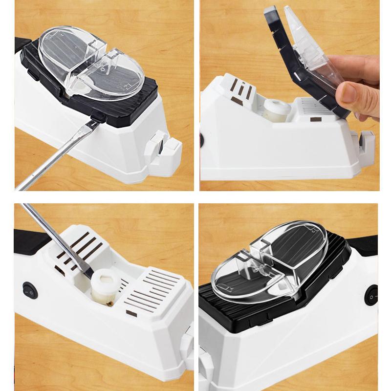 Electric Knife Sharpener for Kitchen - Professional Grade, 2-Stage Sharpening System for All Knife Types