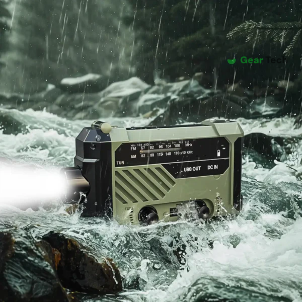 Multifunctional Wind Up Radio | Waterproof, Shock-Resistant & Ideal for Emergencies and Outdoor Adventures