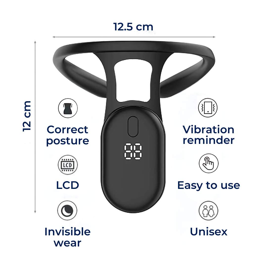 Posture Corrector for Neck and Back | Real-Time Feedback, Lightweight & Breathable for Home, Office & Long Drives