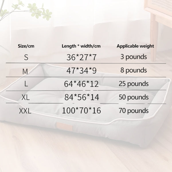 Orthopedic Memory Foam Dog Sofa Bed - Ideal for Arthritis, Large Dogs & Removable Covers