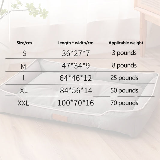 Orthopedic Memory Foam Dog Sofa Bed - Ideal for Arthritis, Large Dogs & Removable Covers