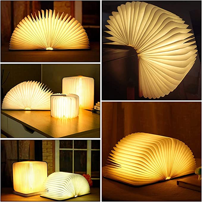 LED Book Lamp - Magical Reading Light for Home Decor & Nightstand Use