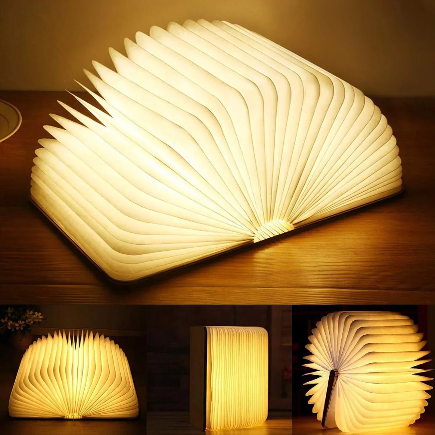 LED Book Lamp - Magical Reading Light for Home Decor & Nightstand Use