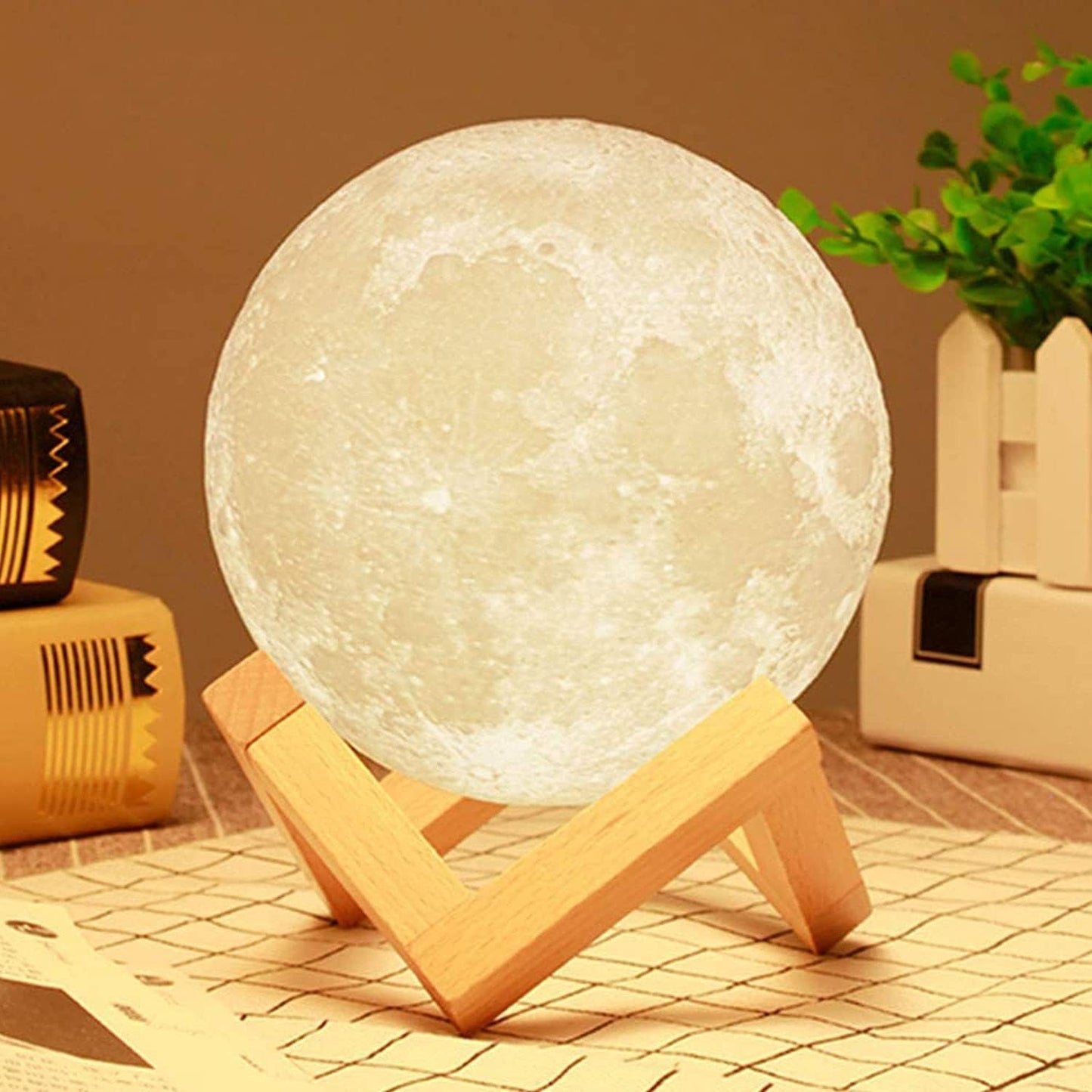 Lunar Moon Light Lamp | Lunar Globe Light with Stand