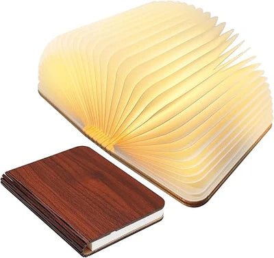 LED Folding Book Light – Unique and Quirky Gift Idea for Book Lovers, Perfect for Reading Nooks or Bedside Tables | Creative and Compact Night Light