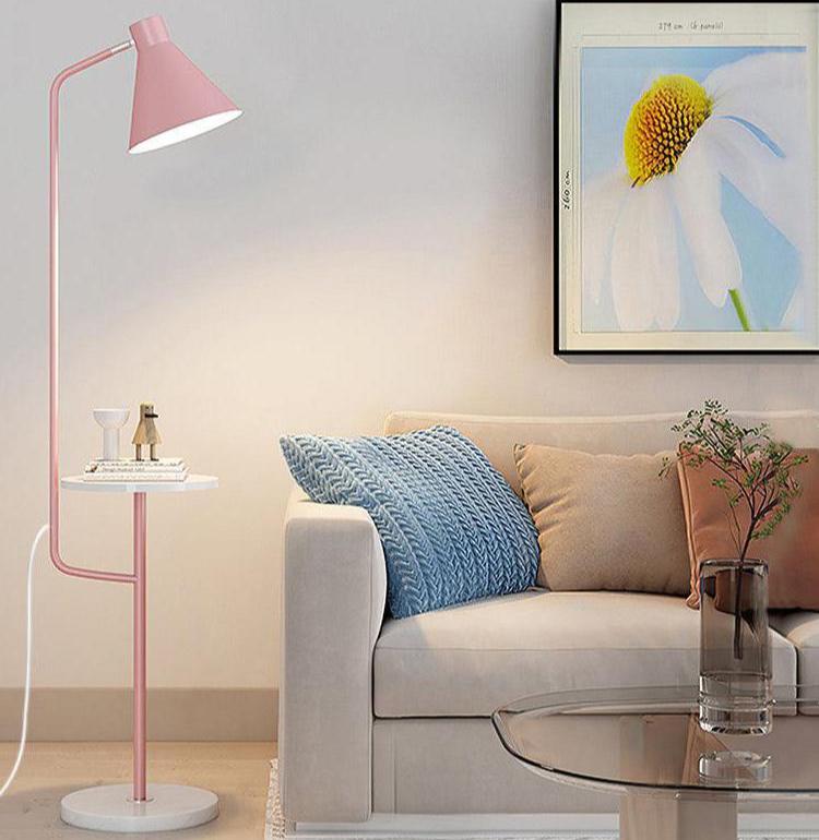 LED Macaron Floor Lamp - Colorful Adjustable Lighting Fixture for Living Room & Bedroom Decor