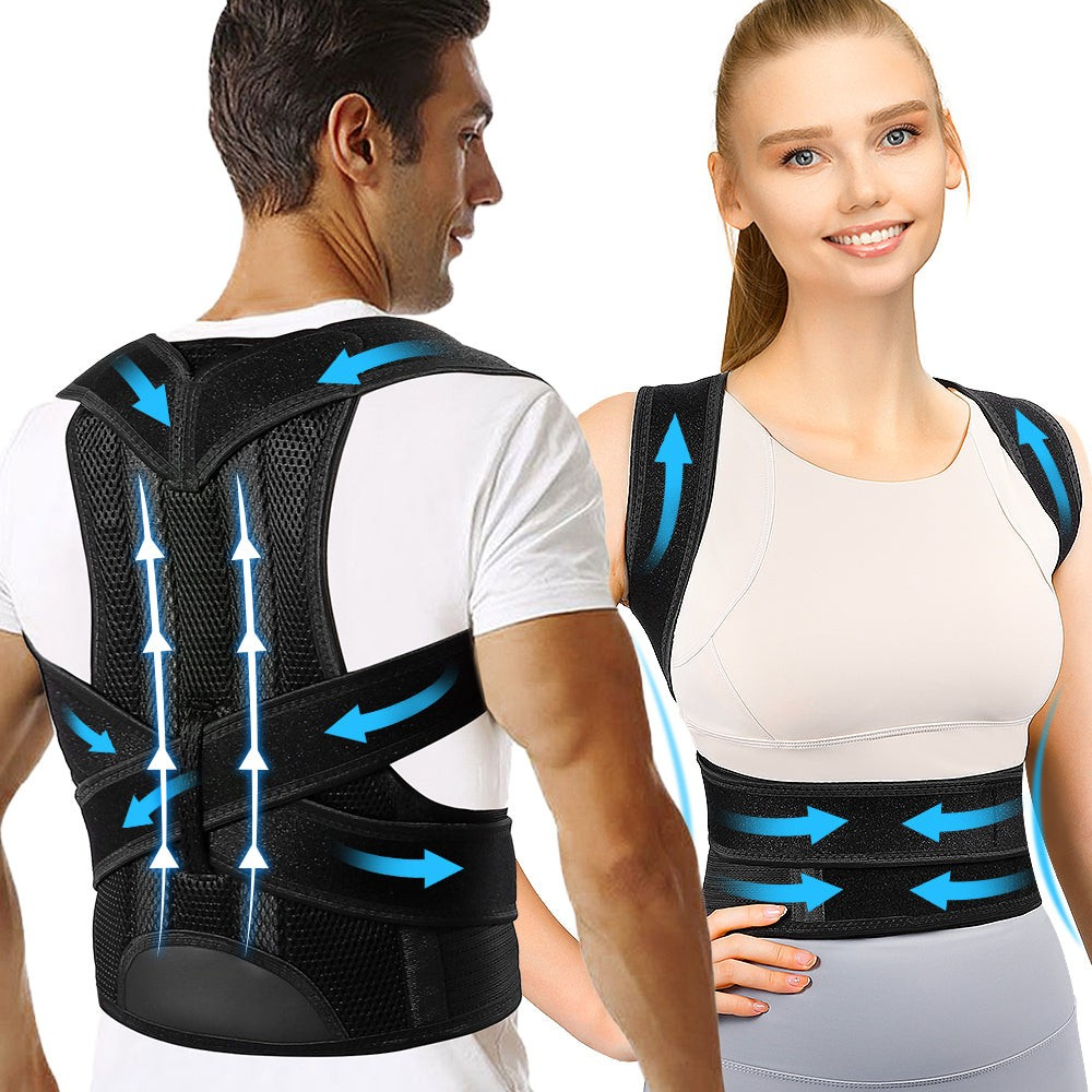 Posture Corrector Back Brace – Adjustable Lumbar Support Belt for Back Pain Relief & Spine Alignment | Unisex UK