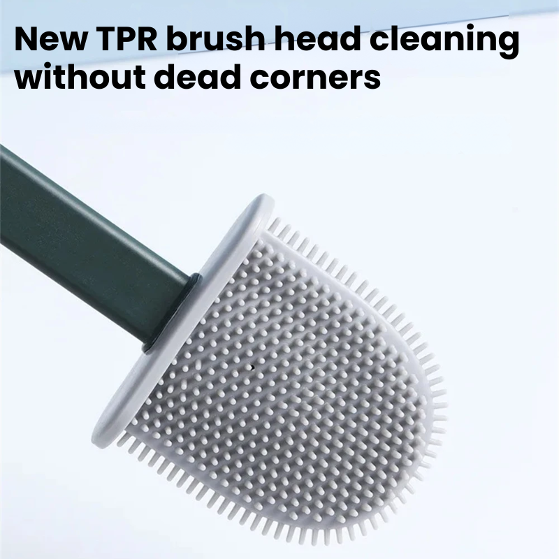 Silicone Toilet Brush | Flexible, Long-Lasting Bristles for Advanced Bathroom Hygiene