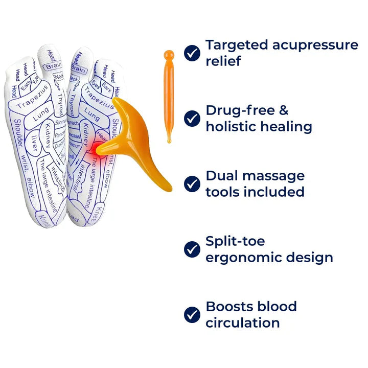 Therapeutic Massage Socks | Acupressure Design for Instant Pain Relief & Relaxation at Home